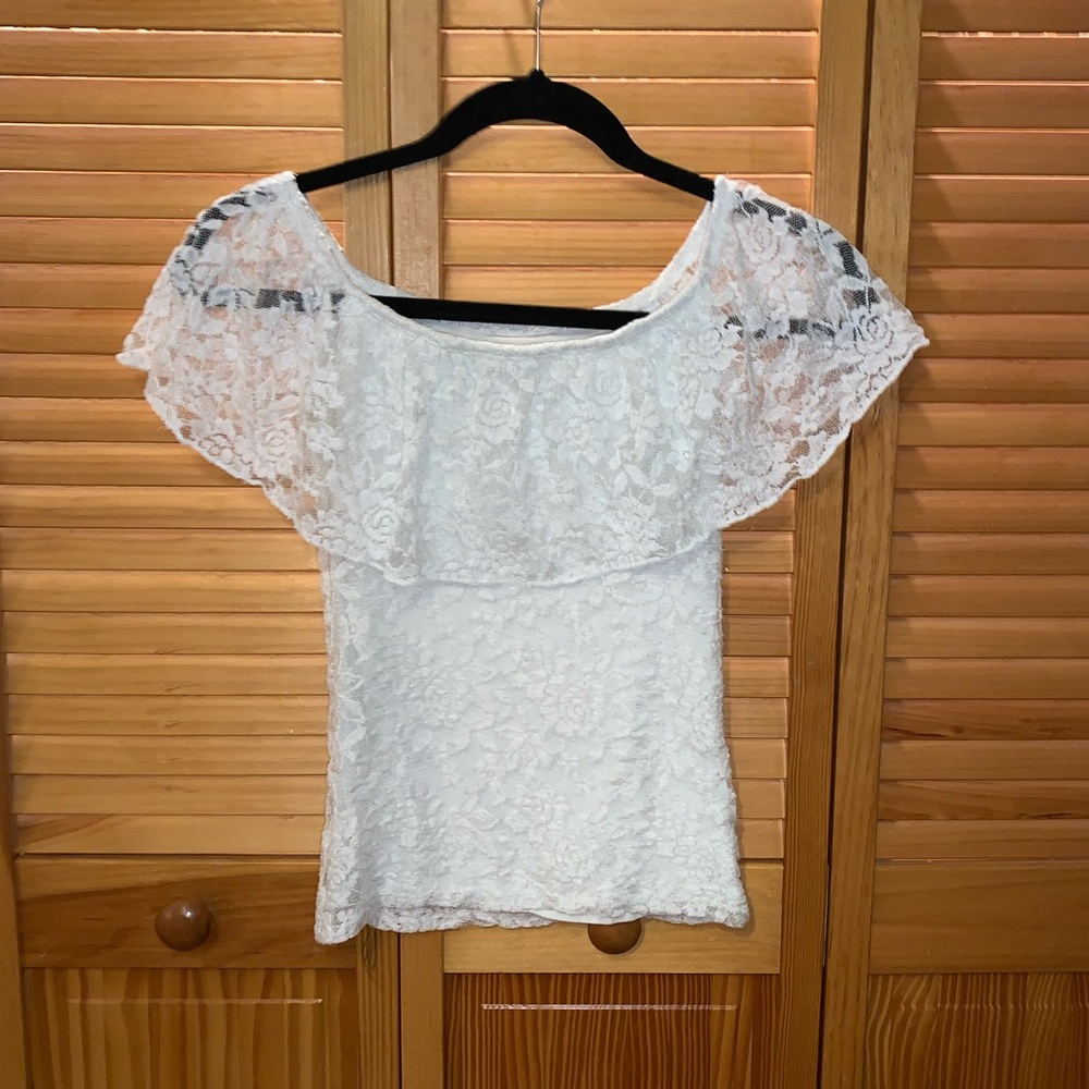 Lacey White Top